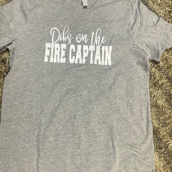 Dibs on the Fire Captain Lg Tee - Picture 2 of 4
